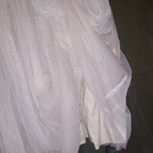 Cream Colored Tulle Empire Waist Fairy Like Dress - Picture 5 of 6